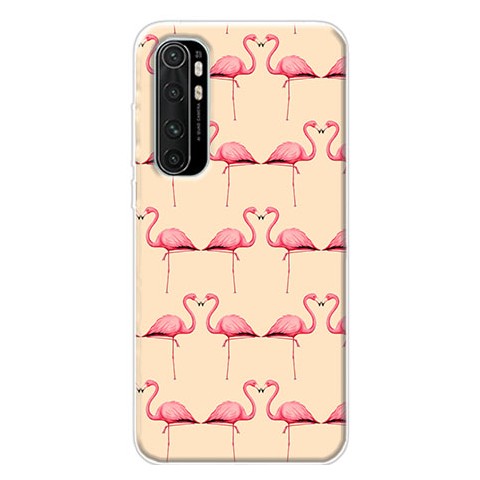 Etui na Xiaomi Mi Note 10 Lite - Różowe flamingi