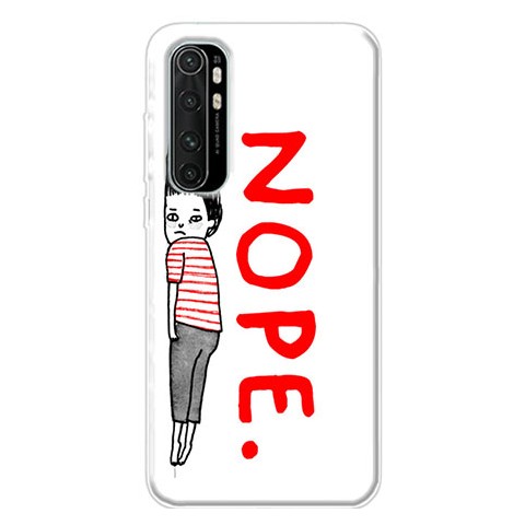 Etui na Xiaomi Mi Note 10 Lite - z napisem Nope