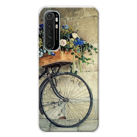 Etui na Xiaomi Mi Note 10 Lite - Rower z kwiatami