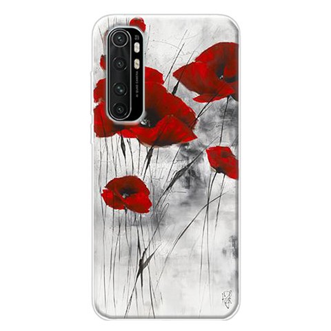 Etui na Xiaomi Mi Note 10 Lite - Czerwone polne maki