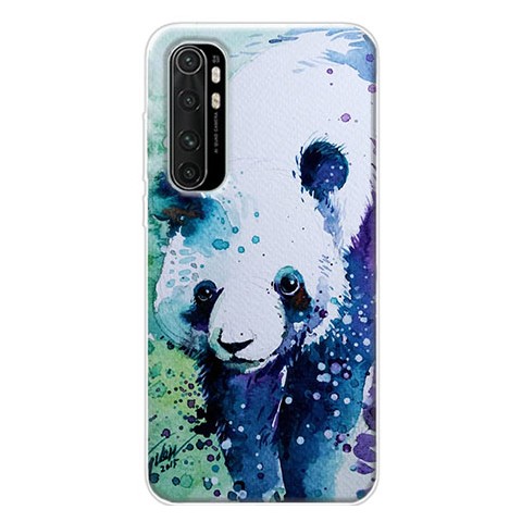 Etui na Xiaomi Mi Note 10 Lite - Panda Waterkolor