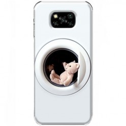 Etui na Xiaomi POCO X3 NFC - Miś w pralce