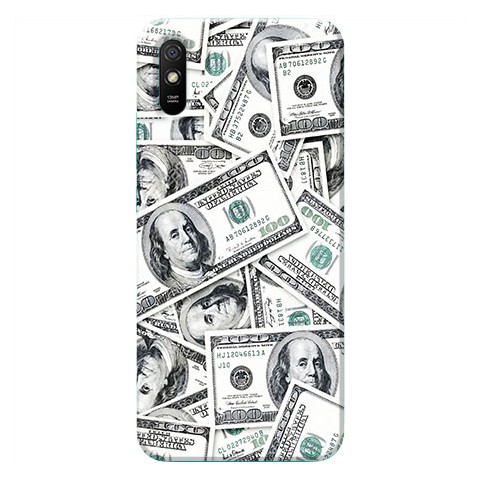 Etui na Xiaomi Redmi 9A - Banknoty dolary 100