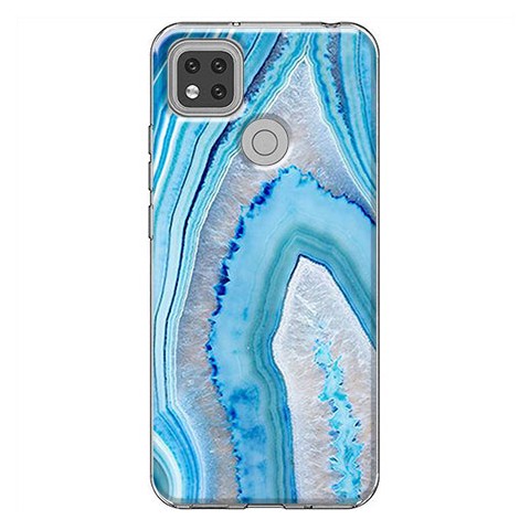 Etui na Xiaomi Redmi 9C - Błekitny Agat egzotyczny