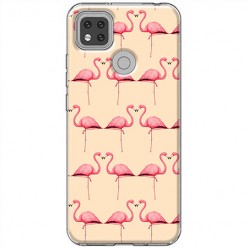 Etui na Xiaomi Redmi 9C - Różowe flamingi