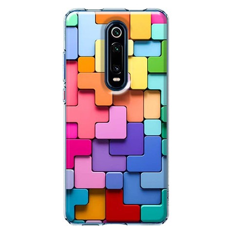 Etui na Xiaomi Mi 9T / Mi 9t Pro - Kolorowe klocki