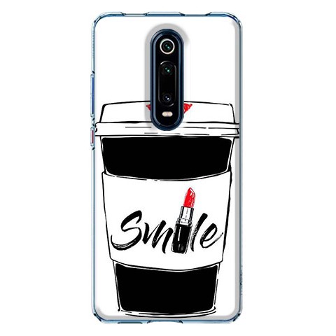 Etui na Xiaomi Mi 9T / Mi 9t Pro - Kubek z kawą Smile