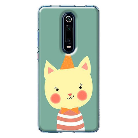 Etui na Xiaomi Mi 9T / Mi 9t Pro - Kotek w czapeczce