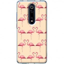Etui na Xiaomi Mi 9T / Mi 9t Pro - Różowe flamingi