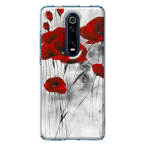 Etui na Xiaomi Mi 9T / Mi 9t Pro - Czerwone polne maki