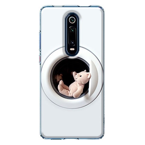 Etui na Xiaomi Mi 9T / Mi 9t Pro - Miś w pralce