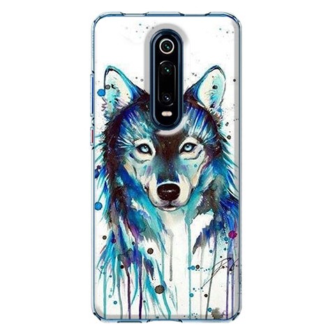 Etui na Xiaomi Mi 9T / Mi 9t Pro - Niebieski waterkolor pies