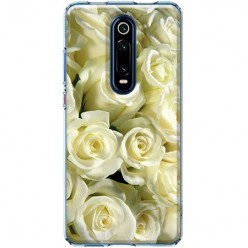 Etui na Xiaomi Mi 9T / Mi 9t Pro - Biały bukiet róż