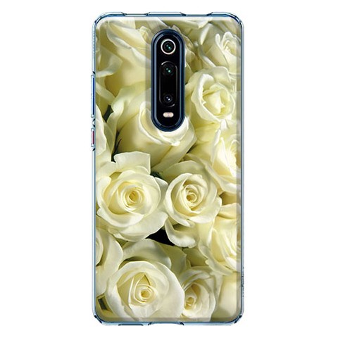 Etui na Xiaomi Mi 9T / Mi 9t Pro - Biały bukiet róż