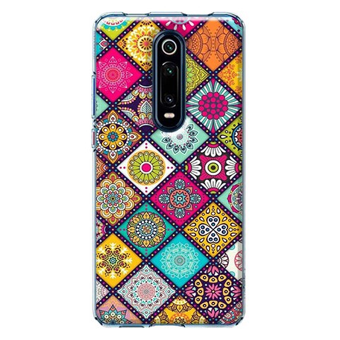 Etui na Xiaomi Mi 9T / Mi 9t Pro - Kolorowe romby boho