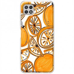 Etui na Samsung Galaxy A22 5G - Krojone pomarańcze