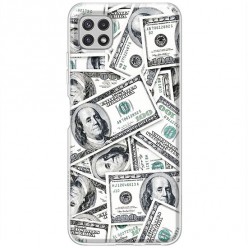 Etui na Samsung Galaxy A22 5G - Banknoty dolary 100