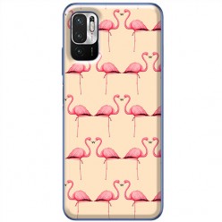 Etui na Xiaomi Redmi Note 10 5g - Różowe flamingi