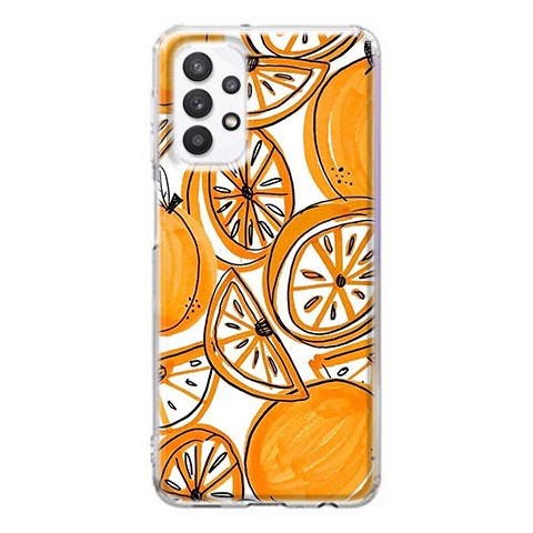 Etui na Samsung Galaxy A32 5G - Krojone pomarańcze