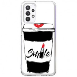 Etui na Samsung Galaxy A32 5G - Kubek z kawą Smile