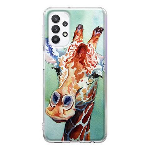 Etui na Samsung Galaxy A32 5G - Waterkolor żyrafa