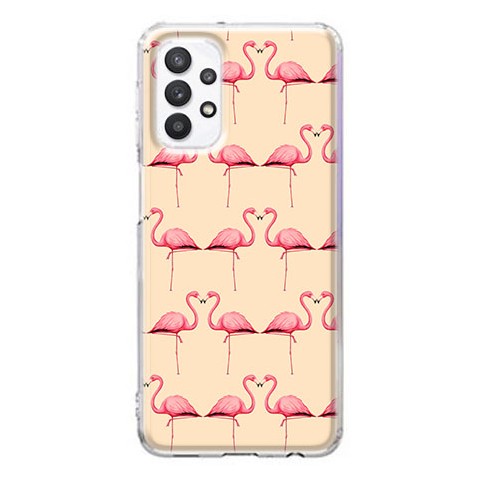 Etui na Samsung Galaxy A32 5G - Różowe flamingi