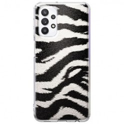 Etui na Samsung A32 4G / LTE - Biało Czarna Zebra