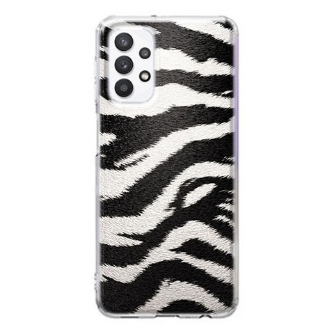 Etui na Samsung A32 4G / LTE - Biało Czarna Zebra
