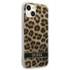 Oryginalne Etui GUESS Hardcase GUHCP13SHSLEOW do iPhone 13 MINI (Leopard Electro Stripe / brązowy)