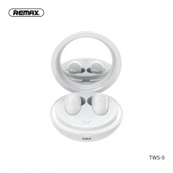 REMAX słuchawki bezprzewodowe / bluetooth TWS-9 ze stacją dokującą i lusterkiem białe