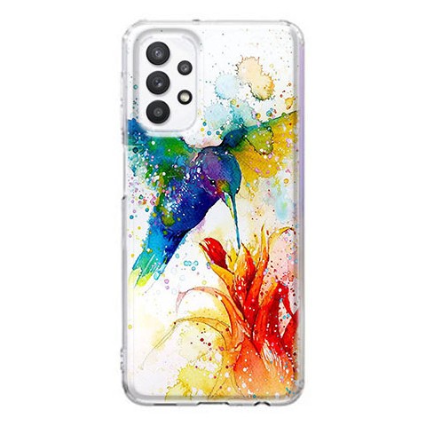 Etui na Samsung A32 4G / LTE - Waterkolor ptak koliber