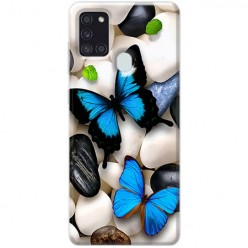 Etui na Samsung Galaxy A21s - Niebieskie motyle