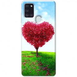 Etui na Samsung Galaxy A21s - Czerwone drzewo serce