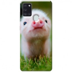 Etui na Samsung Galaxy A21s - Wesoła mała świnka