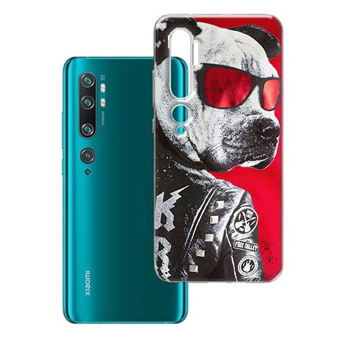 Etui na Xiaomi Redmi Note 10 Pro - Rockowy Pies w okularach