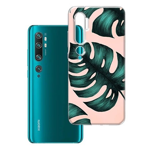 Etui na Xiaomi Redmi Note 10 Pro - Zielone liście monstery