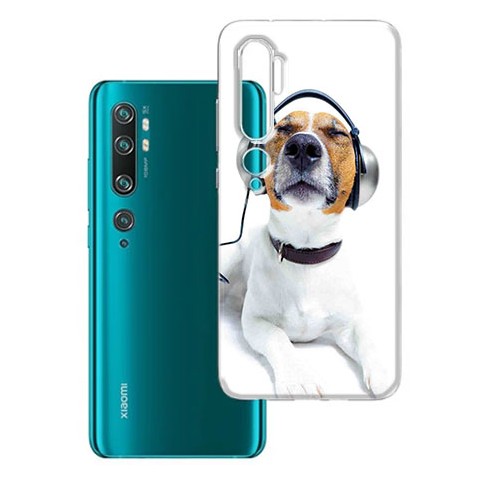 Etui na Xiaomi Redmi Note 10 Pro - Pies ze słuchawkami