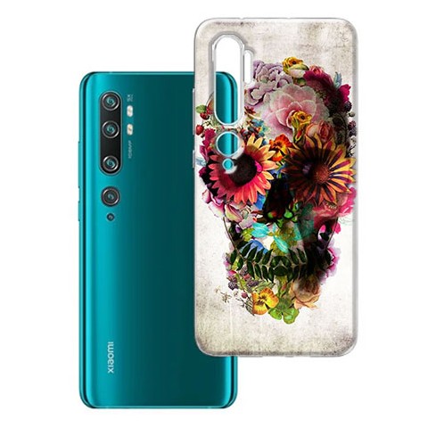 Etui na Xiaomi Redmi Note 10 Pro - Kwiatowa czaszka