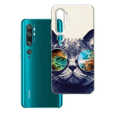 Etui na Xiaomi Redmi Note 10 Pro - Kot w okularach