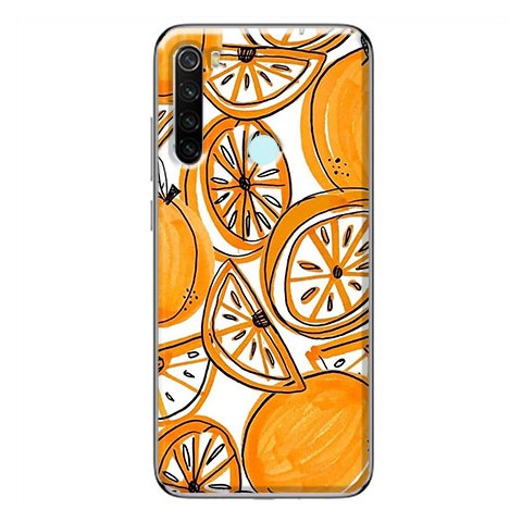 Etui na Xiaomi Redmi Note 8T - Krojone pomarańcze