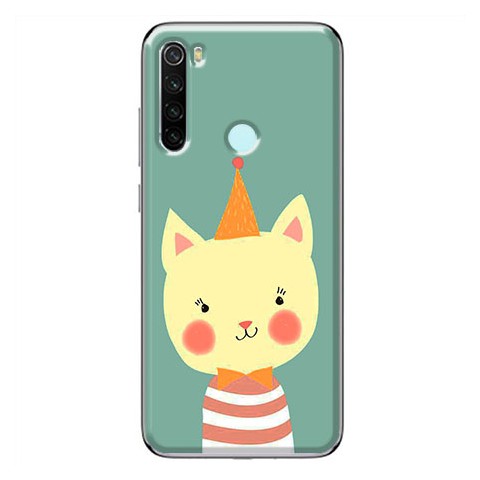 Etui na Xiaomi Redmi Note 8T - Kotek w czapeczce