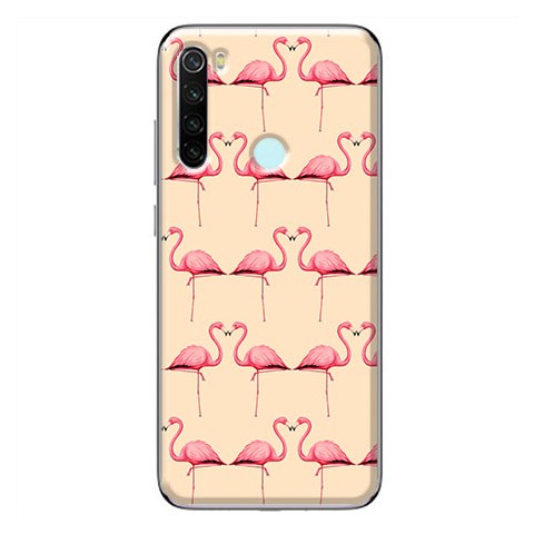 Etui na Xiaomi Redmi Note 8T - Różowe flamingi