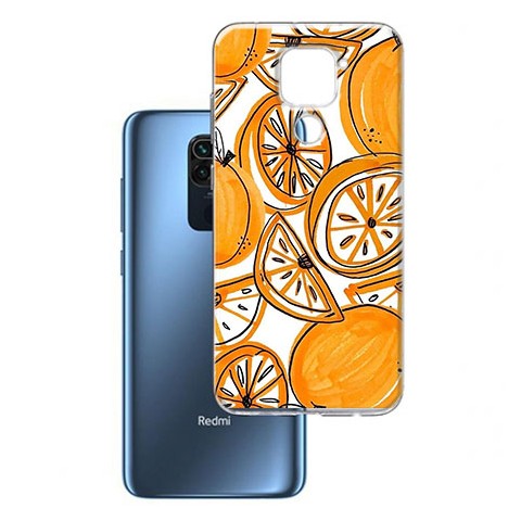 Etui na Xiaomi Redmi Note 9 - Krojone pomarańcze