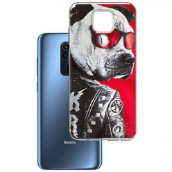 Etui na Xiaomi Redmi Note 9 - Rockowy Pies w okularach