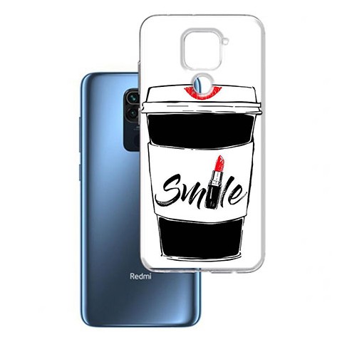 Etui na Xiaomi Redmi Note 9 - Kubek z kawą Smile