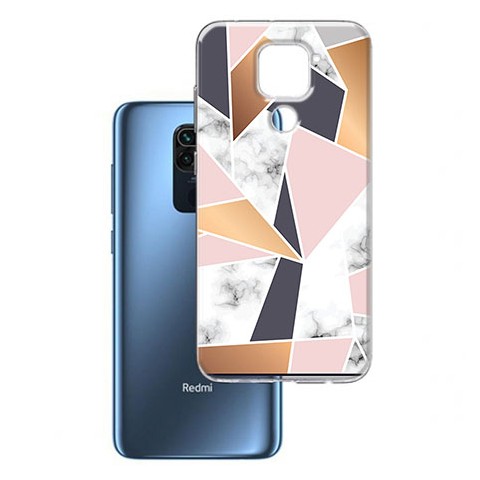 Etui na Xiaomi Redmi Note 9 - Kolorowe trójkąty