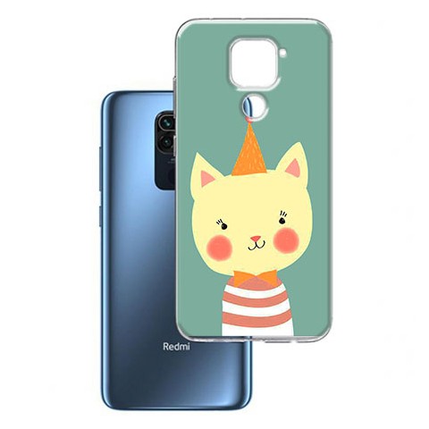 Etui na Xiaomi Redmi Note 9 - Kotek w czapeczce