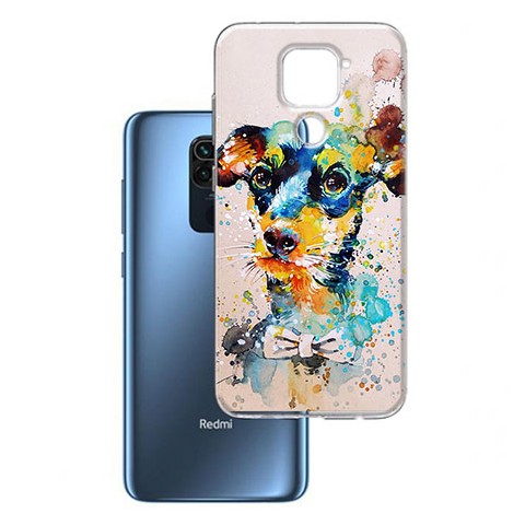 Etui na Xiaomi Redmi Note 9 - Waterkolor piesek