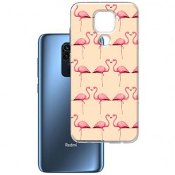 Etui na Xiaomi Redmi Note 9 - Różowe flamingi