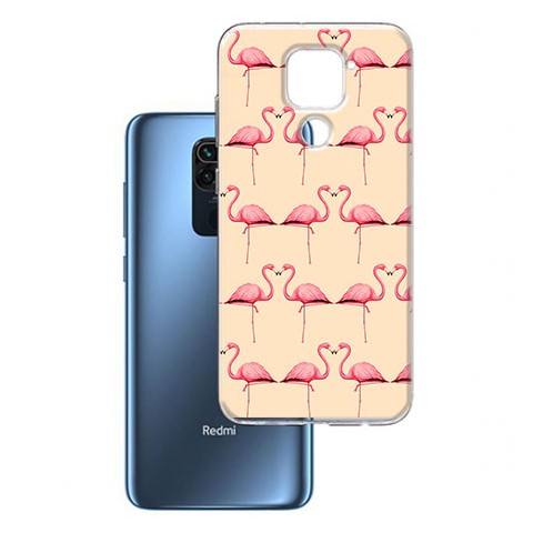 Etui na Xiaomi Redmi Note 9 - Różowe flamingi